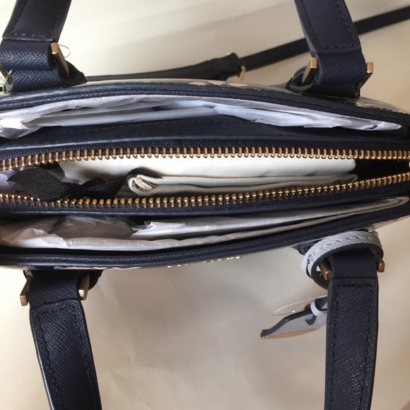 Kate Spade Cameron Street Floral Small Lottie Navy - Picture 2 of 5